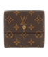 Louis Vuitton Elise Wallet, &pound;160, Accessories, Brown, Canvas, Front view